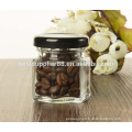 Hexagon Glass Jar 1.5 oz (45ml) w/ Gold Lid